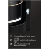 Krups F30908 Cafetera de filtro 1,25 L negro, Cafetera de filtro, 1,25 L, 1150 W, Negro