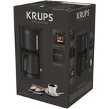 Krups Pro Aroma KM3038 cafetera eléctrica Semi-automática Cafetera de filtro 1,25 L negro, Cafetera de filtro, 1,25 L, De café molido, Negro