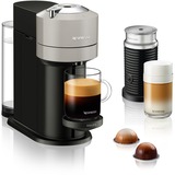 Krups Vertuo Next & Aeroccino XN911B Semi-automática Macchina per caffè a capsule 1,1 L, Cafetera de cápsulas gris claro/Negro, Macchina per caffè a capsule, 1,1 L, Cápsula de café, 1500 W, Gris