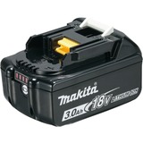 Makita 197599-5 batería recargable de Ión de litio 3 Ah 18V Batería, Ión de litio, 3 Ah, 18 V, Negro, 1 pieza(s)