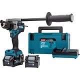 Makita Atornillador percutor a batería HP001GD201 XGT, 40Volt, Martillo atornillador azul/Negro