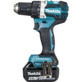 Makita DDF484RTJ taladro Sin llave 1,6 kg Negro, Azul, Taladro/destornillador azul/Negro, Taladro de pistola, Sin llave, 1,3 cm, 3,8 cm, 1,3 cm, 1,5 mm