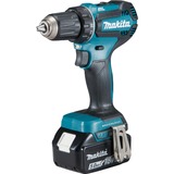 Makita DDF485RTJ taladro 1900 RPM Sin llave 1,7 kg, Taladro/destornillador azul/Negro, Taladro de pistola, Sin llave, 1,3 cm, 1900 RPM, 3,8 cm, 1,3 cm