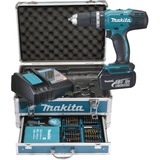Makita DHP453RFX2 taladro 1,7 kg, Martillo atornillador azul/Negro, Taladro de pistola, 1,3 cm, 3,6 cm, 1,3 cm, 1,3 cm, 1,5 mm