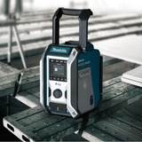 Makita DMR115 radio Lugar de trabajo Negro, Azul, Radio de obras turquesa, Lugar de trabajo, DAB,DAB+,FM, 87.5 - 108 MHz, 174.928 - 239.2 MHz, Negro, Azul, IP65