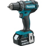 Makita Taladro atornillador a batería DDF482RFJ, 18 voltios, Taladro/destornillador azul/Negro