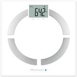 Medisana BS 444 Báscula personal electrónica Blanco, Balanza blanco/Acero fino, Báscula personal electrónica, Blanco, 8 usuario(s), LCD