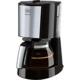 Melitta Enjoy II Top Cafetera de filtro 1,2 L negro/Plateado, Cafetera de filtro, 1,2 L, De café molido, 1000 W, Negro
