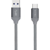 Nevox 1480 cable USB 2 m USB 3.2 Gen 2 (3.1 Gen 2) USB A USB C Gris gris, 2 m, USB A, USB C, USB 3.2 Gen 2 (3.1 Gen 2), Macho/Macho, Gris