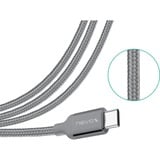 Nevox 1480 cable USB 2 m USB 3.2 Gen 2 (3.1 Gen 2) USB A USB C Gris gris, 2 m, USB A, USB C, USB 3.2 Gen 2 (3.1 Gen 2), Macho/Macho, Gris