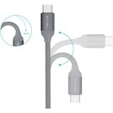 Nevox 1480 cable USB 2 m USB 3.2 Gen 2 (3.1 Gen 2) USB A USB C Gris gris, 2 m, USB A, USB C, USB 3.2 Gen 2 (3.1 Gen 2), Macho/Macho, Gris