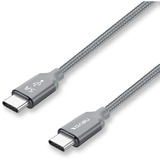 Nevox 1652 cable USB 0,5 m USB 2.0 USB C Plata gris, 0,5 m, USB C, USB C, USB 2.0, 480 Mbit/s, Plata