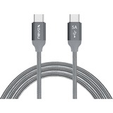 Nevox 1653 cable USB 1 m USB 2.0 USB C Gris, Plata gris, 1 m, USB C, USB C, USB 2.0, 480 Mbit/s, Gris, Plata