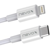 Nevox 1701 cable de conector Lightning 1 m Blanco blanco, 1 m, Lightning, USB C, Macho, Macho, Blanco