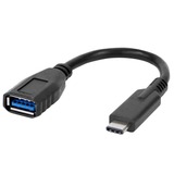 OWC OWCTCCADPU3 cable USB 0,14 m USB 3.2 Gen 1 (3.1 Gen 1) USB C USB A Negro, Adaptador negro, 0,14 m, USB C, USB A, USB 3.2 Gen 1 (3.1 Gen 1), Negro
