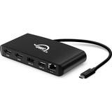 OWC Thunderbolt 3 mini Dock Alámbrico Negro, Estación de acoplamiento negro, Alámbrico, Thunderbolt 3, 1000 Mbit/s, Negro, 40 Gbit/s, Aluminio