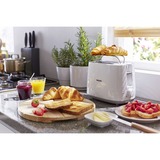 Philips Daily Collection Hriankovač HD2581/00, Tostadora blanco, 2 rebanada(s), Metal, 830 W, 230 V, 830 W, 50-60 Hz