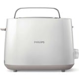 Philips Daily Collection Tostador con 8 ajustes y rejilla calientabollos integrada, Tostadora blanco, 2 rebanada(s), Blanco, Plástico, China, 830 W, 220-240 V