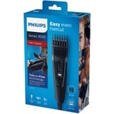 Philips HAIRCLIPPER Series 3000 Cortapelos con cuchillas de acero inoxidable, Cortador de pelo negro, Negro, 0,5 mm, 2,3 cm, 4,1 cm, Acero inoxidable, Corriente alterna