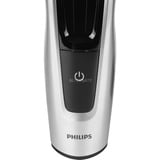 Philips HAIRCLIPPER Series 9000 Cortapelos con cuchillas de titanio y peines-guía motorizados, Cortador de pelo negro/Plateado, Negro, 0,5 mm, 4,2 cm, 4,1 cm, Titanio, Auto Turbo