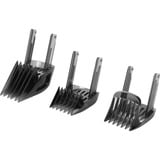 Philips HAIRCLIPPER Series 9000 Cortapelos con cuchillas de titanio y peines-guía motorizados, Cortador de pelo negro/Plateado, Negro, 0,5 mm, 4,2 cm, 4,1 cm, Titanio, Auto Turbo