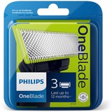 Philips Norelco OneBlade Cuchilla de recambio QP230/50, Hoja 3 cabezal(es), Negro, Cal, Acero inoxidable, Philips: OneBlade (QP25xx), OneBlade Pro (QP65xx)