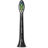 Philips Paquete de 4 cabezales de cepillado sónicos estándar, Cabezal de cepillo negro, 4 pieza(s), Negro, Medio