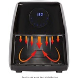 ProfiCook PC-FR 1147 H Sencillo 2,5 L Independiente 1500 W Freidora de aire caliente Negro, Acero inoxidable negro/Acero fino, Freidora de aire caliente, 2,5 L, 2,5 L, 80 °C, 200 °C, Sencillo