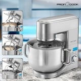 ProfiCook PC-KM 1096 robot de cocina 1500 W 10 L Aluminio acero fino, 10 L, Aluminio, Giratorio, Aluminio, Aluminio, LCD