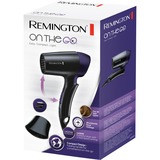 Remington D2400 Negro, Plata 1400 W, Secador de pelo negro/Violeta, Negro, Plata, Anilla para colgar, 1,8 m, 1400 W, 120-240 V
