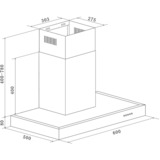 Respekta CH 22098 IXB, Campana extractora acero fino