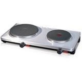 Rommelsbacher AK 3099/E hobs Acero inoxidable Encimera, Placa de cocción acero fino/Negro, Acero inoxidable, Encimera, 1500 W, 1500 W, 230 V, 480 mm