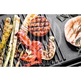 Rommelsbacher BBQ 2003 Negro, Plata Independiente 1900 W, Parrilla negro/Acero fino, Negro, Plata, Independiente, Acero inoxidable, 2 zona(s), 500 x 250 mm, Giratorio