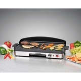 Rommelsbacher BBQ 2003 Negro, Plata Independiente 1900 W, Parrilla negro/Acero fino, Negro, Plata, Independiente, Acero inoxidable, 2 zona(s), 500 x 250 mm, Giratorio