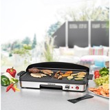 Rommelsbacher BBQ 2003 Negro, Plata Independiente 1900 W, Parrilla negro/Acero fino, Negro, Plata, Independiente, Acero inoxidable, 2 zona(s), 500 x 250 mm, Giratorio