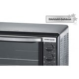 Rommelsbacher BG 1055/E horno tostador 18 L Negro, Acero inoxidable Parrilla, Mini horno plateado/Negro, 18 L, Negro, Acero inoxidable, Giratorio, Acero inoxidable, 3 estanterías, 60 min, Minorista