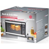 Rommelsbacher BG 1805/E horno tostador Acero inoxidable Parrilla, Mini horno acero fino/Negro, Acero inoxidable, Giratorio, 1800 W, 515 mm, 415 mm, 360 mm