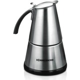 Rommelsbacher EKO 364/E cafetera eléctrica Cafetera moka eléctrica, Cafetera espresso acero fino, Cafetera moka eléctrica, 365 W, Acero inoxidable