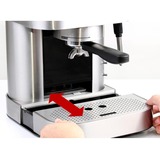 Rommelsbacher EKS 2010 cafetera eléctrica Semi-automática Máquina espresso 1,5 L, Cafetera espresso acero fino, Máquina espresso, 1,5 L, De café molido, 1275 W, Acero inoxidable