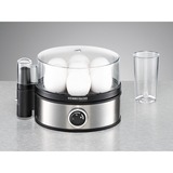Rommelsbacher ER 400 cuecehuevos 7 huevos 400 W Negro, Acero inoxidable, Transparente, Hervidor de huevos acero fino/Negro, 205 mm, 175 mm, 135 mm, 800 g, 230 V