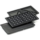 Rommelsbacher Multi Toast & Grill SWG 700 3 en 1 Max, Barbacoa de contacto negro/Acero fino