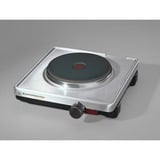 Rommelsbacher Placa de cocina AK 1599, Placa de cocción acero fino/Negro