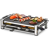 Rommelsbacher RCC 1500 parrilla de interior 1500 W Cromo, Raclette plateado, 1500 W, 4,5 kg, 530 x 270 x 115 mm