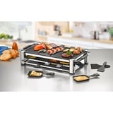 Rommelsbacher RCC 1500 parrilla de interior 1500 W Cromo, Raclette plateado, 1500 W, 4,5 kg, 530 x 270 x 115 mm