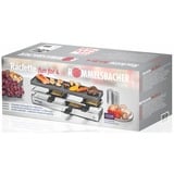 Rommelsbacher RC 800 parrilla de interior 4 personas(s) 795 W Negro, Plata, Raclette plateado, 795 W, 230 V, 435 mm, 215 mm, 135 mm, 2,3 kg