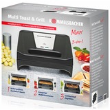 Rommelsbacher SWG 700, Barbacoa de contacto negro/Acero fino