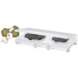 Rommelsbacher THL 2597/A hobs Blanco Encimera 2 zona(s), Placa de cocción blanco, Blanco, Encimera, 2 zona(s), 1000 W, 1500 W, 230 V