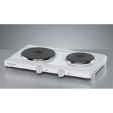 Rommelsbacher THL 2597 hobs Blanco Encimera 2 zona(s), Placa de cocción blanco, Blanco, Encimera, 2 zona(s), 1000 W, 1500 W, 230 V