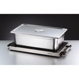 Rommelsbacher WPR 305/E calentador de alimentos 300 W Acero inoxidable, Calientaplatos acero fino/Negro, 300 W, 230 V, Acero inoxidable, Alemania, Vidrio, Acero inoxidable, 640 mm