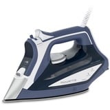 Rowenta DW5210 Plancha vapor-seco Suela de acero inoxidable 2600 W Azul, Blanco, Plancha a vapor azul/blanco, Plancha vapor-seco, Suela de acero inoxidable, 1,9 m, 170 g/min, Azul, Blanco, 45 g/min